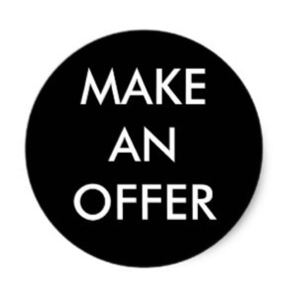 Make a reasonable offer on any item.